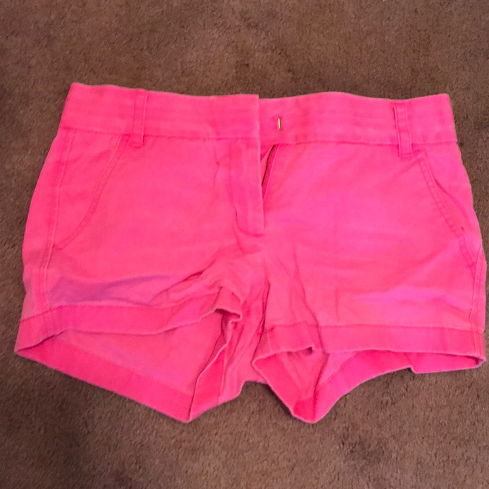 Hot pink j.crew shorts